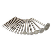 17 db kőfaragó gyémánt sorja szerszámok forgó polírozó szerszámok 2,35 3 mm-es szárú T alakú forgó reszelő faragáshoz, gravírozáshoz, csiszoláshoz