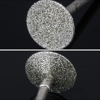 17Pcs Diamond Burr Bits за каменна резба Ротационни полиращи инструменти 2.35 3MM опашка T-образна въртяща се пила за дърворезба Гравиране Шлифоване