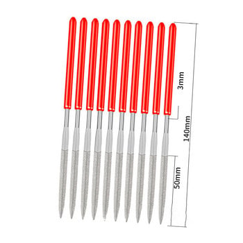 10 τμχ Diamond Mini Needle File Set Handy Tools Ceramic Crafts DIY Wood Rasp File Needle Jewelry Polishing Carving File Diamond