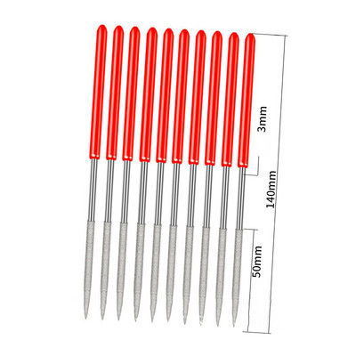 10db gyémánt mini tűreszelő készlet praktikus eszközök kerámia kézművesség barkácsolás fa reszelő tű ékszer polírozás faragás gyémánt reszelő