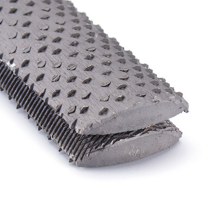 Dupla vágott ötvözet négyzet alakú lapos félkör töltőtű Mikrotechnológiai famegmunkálás 4 az 1-ben fafaragás reszelő reszelő fa