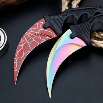 Cs go Karambit Knife Hunting Camping Pocket Knife Survival Tactical Outdoor EDC Tools Fixed Blade csgo Claw Knife