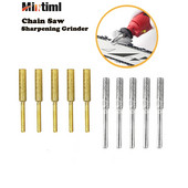 4,0 / 4,8 / 5,5 MM grandininio pjūklo antgaliai titanu dengtos deimantinės šlifavimo galvutės galandiklis švitrinio pjūklo grandinės didelio kietumo elektrinė dildė