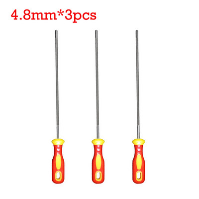 3 tk 4/4,8/5,5 mm ümmargune kõrge süsinikusisaldusega terasest kettsae viili teritamine kettsae ketid puidutöötlemise kettsae viil Puusepatööriistad