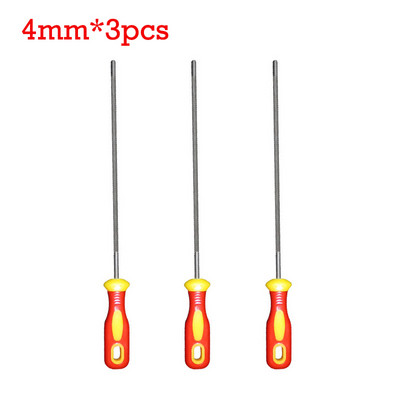 3 tk 4/4,8/5,5 mm ümmargune kõrge süsinikusisaldusega terasest kettsae viili teritamine kettsae ketid puidutöötlemise kettsae viil Puusepatööriistad