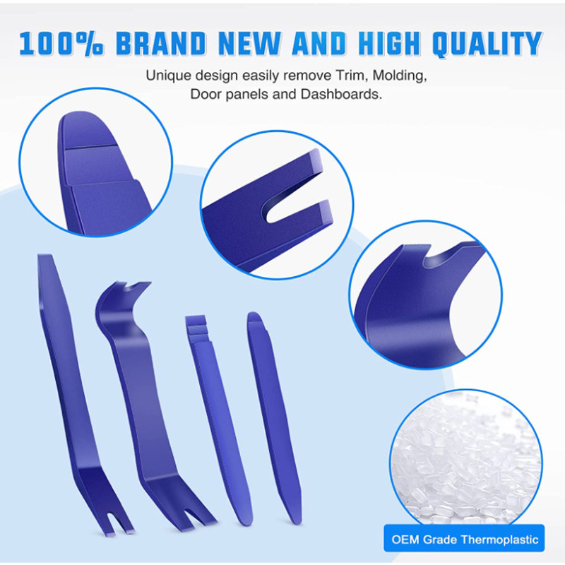 Plastikinių automatinio išmontavimo įrankių rinkinys Automobilio radijo durų apkabos plokštės apdailos prietaisų skydelio garso išėmimo montuotojo lenkimo rinkinio montavimo rinkinys