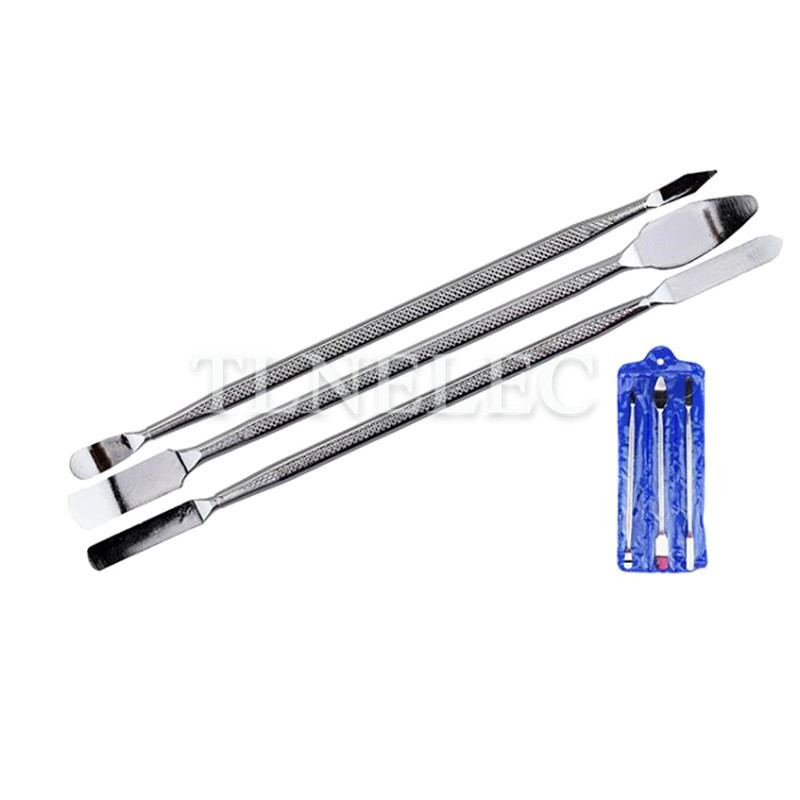3 viename metalinis bagažinės strypas mobiliojo telefono išmontavimo įrankis, metalinis strypas iš nerūdijančio plieno strypas.