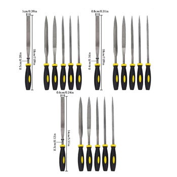 6τμχ 180mm Mini Metal Rasp Needle Files Set Ξυλογλυπτικά εργαλεία για Λιμάρισμα βελόνας από χάλυβα Rasp Ξυλουργική Ξυλουργική λίμα χειρός