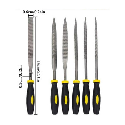 6τμχ 180mm Mini Metal Rasp Needle Files Set Ξυλογλυπτικά εργαλεία για Λιμάρισμα βελόνας από χάλυβα Rasp Ξυλουργική Ξυλουργική λίμα χειρός