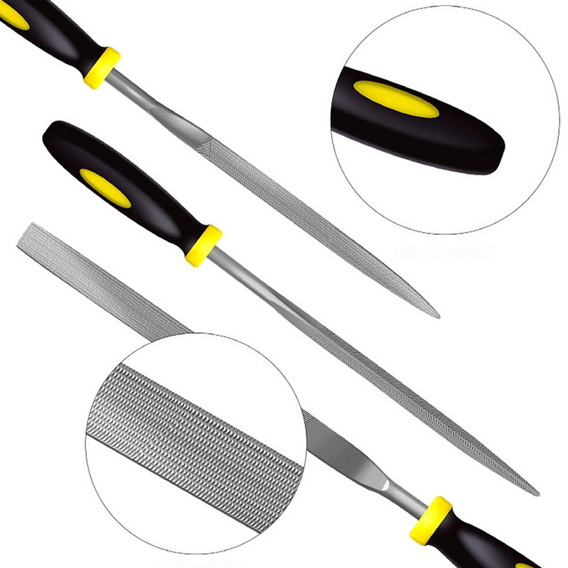 6τμχ 180mm Mini Metal Rasp Needle Files Set Ξυλογλυπτικά εργαλεία για Λιμάρισμα βελόνας από χάλυβα Rasp Ξυλουργική Ξυλουργική λίμα χειρός