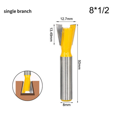 8 rankenos, uodeginis peilis burna Peilis karbidas medžio apdirbimo frezavimo pjaustytuvas Mažas uodegos peilis korio įdubimas ir įpjovos jungtis