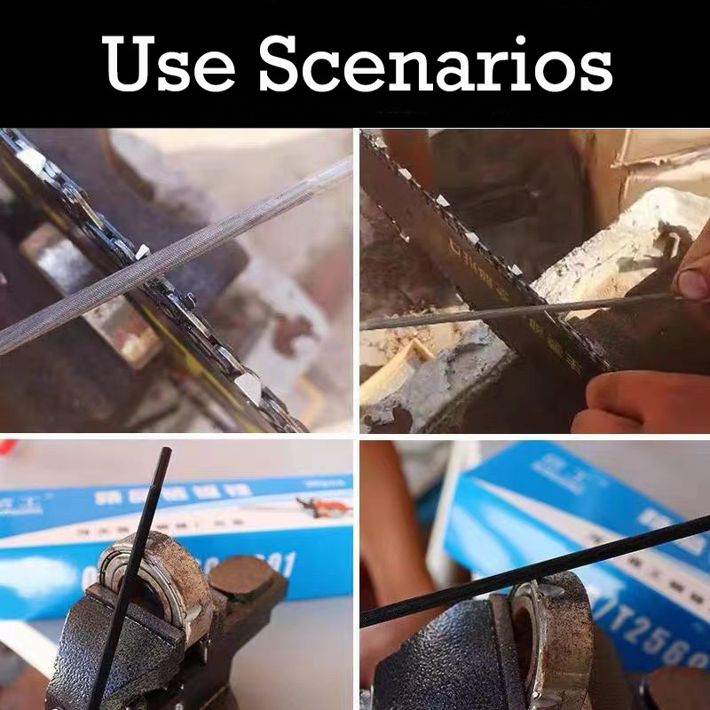 3 kom Okrugle turpije za lančane pile za stolariju Oštrenje lanaca za motorne pile 4/4,8/5,5 mm Pribor za brusni alat za obradu drveta