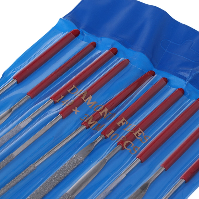 Pile cu ac de 140 mm sculptură bijutier diamant metal sticlă piatră instrument artizanat 10 buc