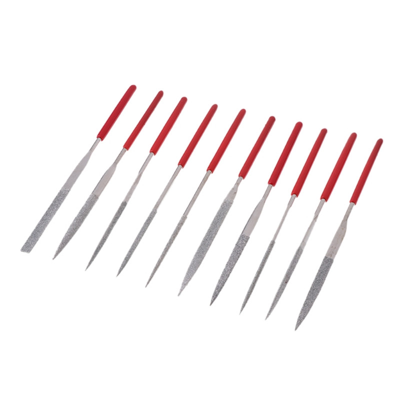 Pile cu ac de 140 mm sculptură bijutier diamant metal sticlă piatră instrument artizanat 10 buc