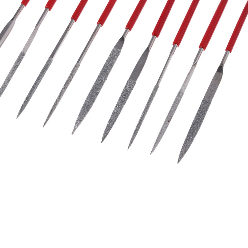 Pile cu ac de 140 mm sculptură bijutier diamant metal sticlă piatră instrument artizanat 10 buc