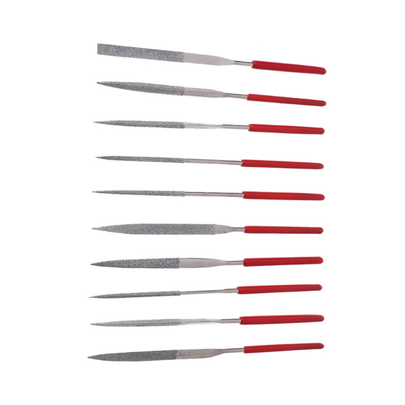 Pile cu ac de 140 mm sculptură bijutier diamant metal sticlă piatră instrument artizanat 10 buc