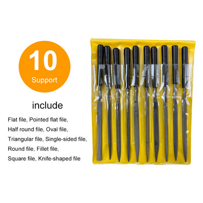 10 buc/5 buc/lot 140 mm Mini set de pile cu ace cu diamante unelte de mână pentru sticlă ceramică, pietre prețioase, hobby-uri și meșteșuguri Instrumente de sculptură în lemn