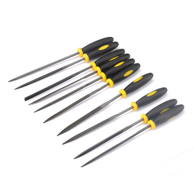 10 buc/5 buc/lot 140 mm Mini set de pile cu ace cu diamante unelte de mână pentru sticlă ceramică, pietre prețioase, hobby-uri și meșteșuguri Instrumente de sculptură în lemn