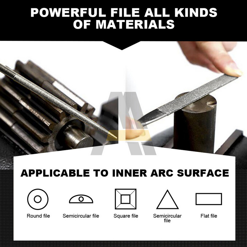 10 buc/5 buc/lot 140 mm Mini set de pile cu ace cu diamante unelte de mână pentru sticlă ceramică, pietre prețioase, hobby-uri și meșteșuguri Instrumente de sculptură în lemn