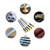 Rašpe za obradu drva s PVC drškom Turpija za uklanjanje brusa za poliranje drva Alat za obradu drveta Polukrug