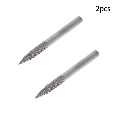 Utoolmart modell 2/3/4/5/6/7 forgó reszelő volfrám acél ötvözet kúpos csiszolófej marófej fafaragás kettős vágás 1-2 db