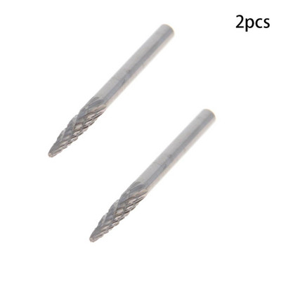 Utoolmart modell 2/3/4/5/6/7 forgó reszelő volfrám acél ötvözet kúpos csiszolófej marófej fafaragás kettős vágás 1-2 db