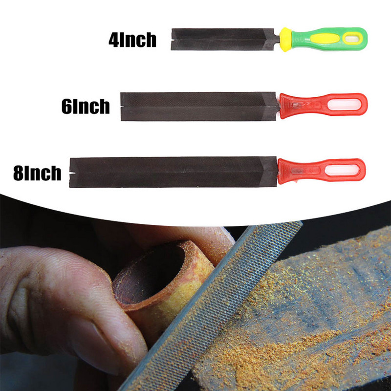 1 vnt 4/6/8 colių rombinio pjovimo dildės, skirtos galandimui, tiesinimui, dailidės dirbiniams, medžio apdirbimui, rankinis įrankis