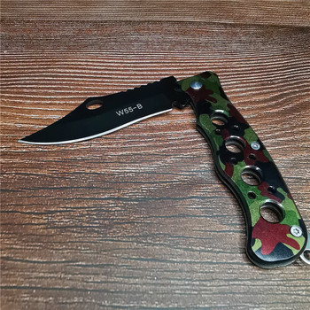 168 mm 9CR18MOV Blade Quick Open Knives Folding Knife Survival Tactical Combat Pocket Knives EDC Outdoor Hunting Multi Tools