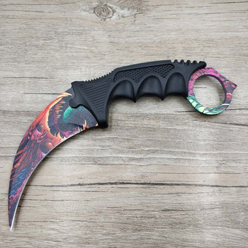 Counter Strike CSGO Fixed Blade Knife with Sheath Outdoor Tactical Survival TiNeck Real Game Knife Camping