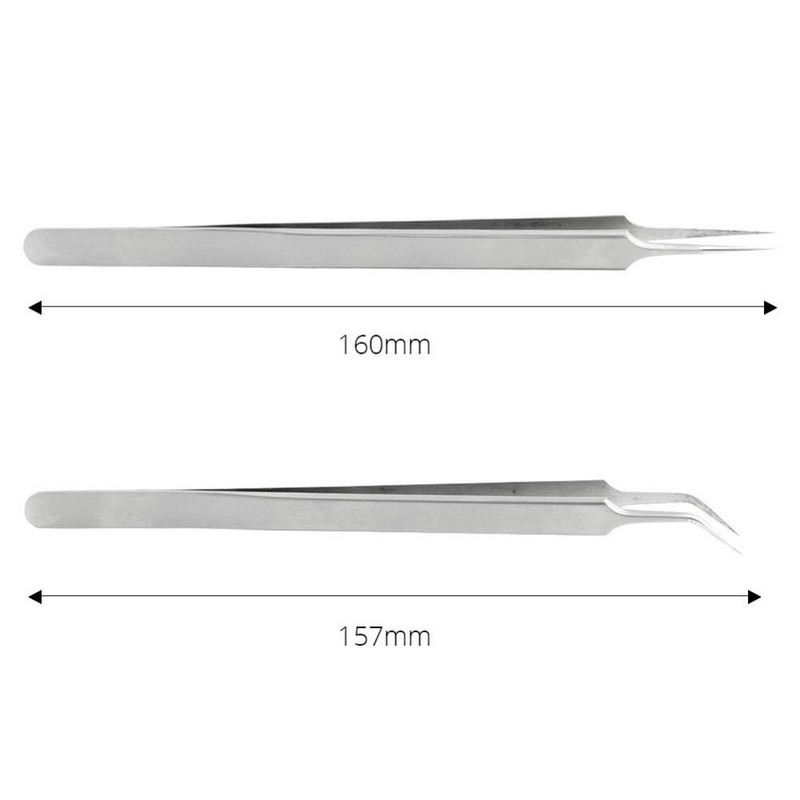Īpaši precīzas pincetes nerūsējošā tērauda izliektas pincetes knaibles ar smalku galu Knaibles knaibles Tālruņa remonta rokas instrumenti