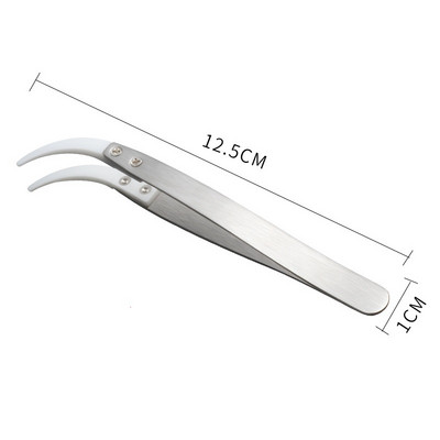 Ηλεκτρονικό τσιμπιδάκι συγκόλλησης 3 πακέτου κεραμικό ίσιο άκρο, κεραμικό τσιμπιδάκι ακριβείας τσοκ αντιστατικό, ανθεκτικό στα αντίστροφα οξέα