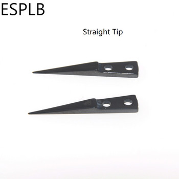 ESPLB Черен керамичен накрайник за пинсети Прав/малко извит/Голям извит изолиран накрайник за пинсети за електронни цигари