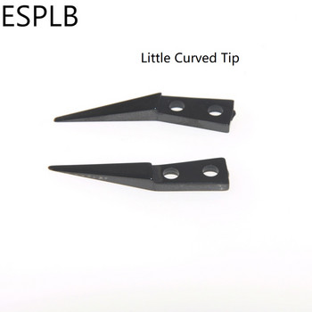 ESPLB Черен керамичен накрайник за пинсети Прав/малко извит/Голям извит изолиран накрайник за пинсети за електронни цигари