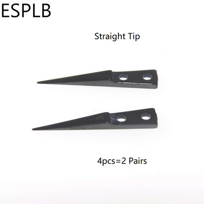 ESPLB fekete kerámia csipesz hegye egyenes/kissé ívelt/nagy ívelt szigetelt elektronikus cigaretta csipeszvég