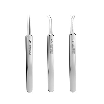 Vokiškas itin smulkus Nr. 5 ląstelių spuogai veido inkštirų segtukas Pincetas Precision Whitehead spuogų dėmės Comedones makiažo priemonė