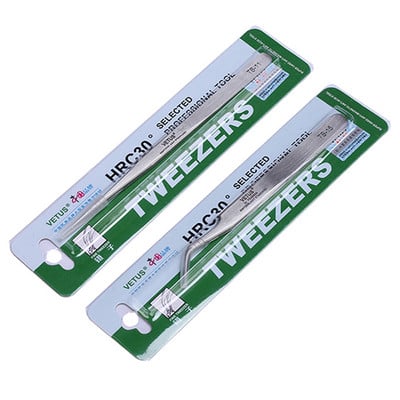 Pensetă de înaltă precizie Pensă Pinzette Oțel inoxidabil Curbat drept VETUS Pensetă TS-11 TS-15