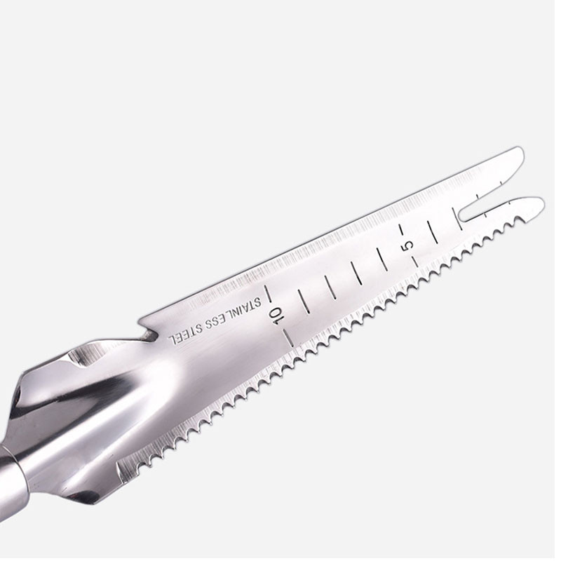 5-ühes roostevabast terasest umbrohutõrje kühvel Aia umbrohutõrje potti istutamine Multifunktsionaalne juurekorjamise labidas Käsitsi umbrohutõrje tööriistad