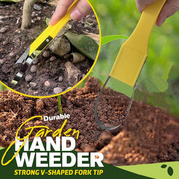 Garden Bandit Weeder Iron Plastic Garden Weeder Tool Hand Weeding Removal Cutter Dandelion Puller Tools