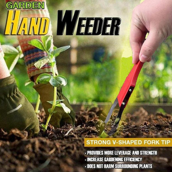 Garden Bandit Weeder Iron Plastic Garden Weeder Tool Hand Weeding Removal Cutter Dandelion Puller Tools