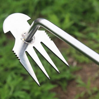 Weeder Hoe Small Hoe από ανοξείδωτο χάλυβα Weed Puller Hand Tool Mini Cultivator for Gardening Cultivating Weeding Digging Accessories