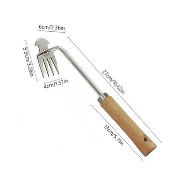 Weeder Hoe Small Hoe από ανοξείδωτο χάλυβα Weed Puller Hand Tool Mini Cultivator for Gardening Cultivating Weeding Digging Accessories