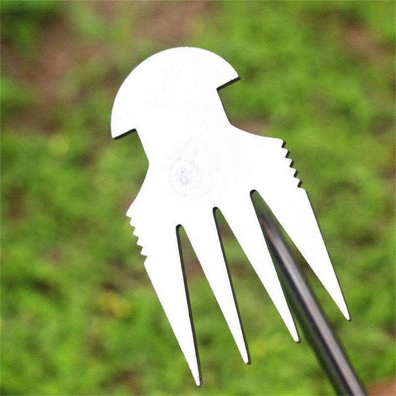 1 db acél kerti gyomlálók Fűgyökerező laza talaj Kézi gyomlálás eltávolítása Lehúzó Kerti szerszámok Többfunkciós gyomirtó