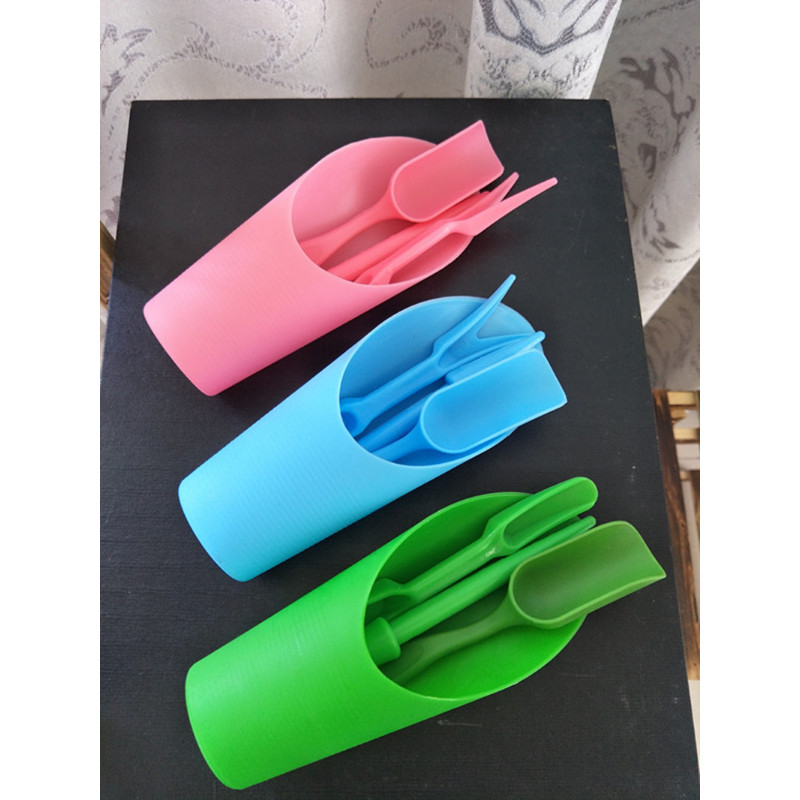 4Gb Dārza stādītāju komplekts Sēšanas lāpsta Lāpsta Kauss Karote Sukulenti Stādi instruments Bonsai mēslojuma urbšanas ierīce DIY