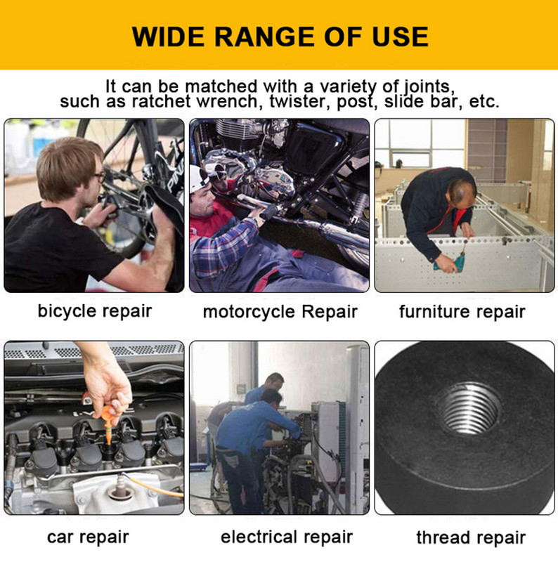 1/6 vnt sriegio grąžtų rinkinys šešiakampio koto, titano dengto HSS sriegio antgalio sraigtinio sraigto staklės sudėtinis srieginis srieginis įtaisas M3 M4 M5 M6 M8 M10 Rankiniai įrankiai