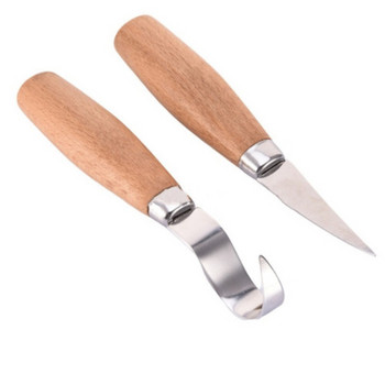 Ξυλογλυπτικό μαχαίρι σμίλη γάντζος μαχαίρι σκάλισμα Εργονομικό κουτάλι ξυλουργικής ανθεκτικό Crooked Beginners Sculptural Professional