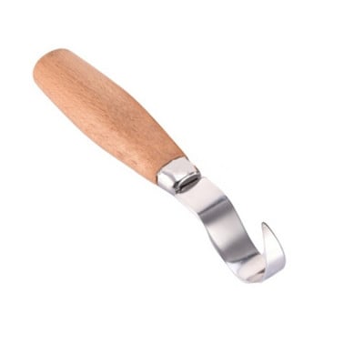 Puidu nikerdusnuga peitel konks nuga nikerdustööriistad Ergonoomiline puidutöötlemislusikas Vastupidav kõverad algajad skulptuuriprofessionaalid