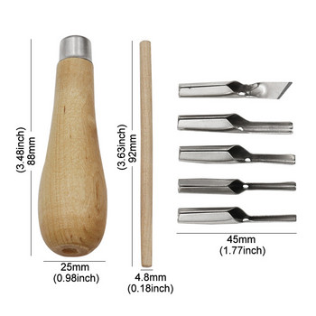 Εργαλεία σμίλης ξυλογλυπτικής Professional For Basic Detailed Carving Ξυλουργοί Καλών Τεχνών Gouges DIY