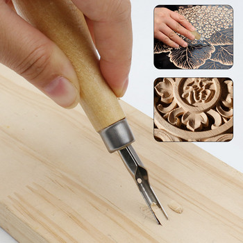 Длето за дърворезба Професионални инструменти за основна детайлна дърворезба Изящни изкуства Направи си сам