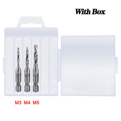 Coapă hexagonală placată cu titan HSS Filet metric Burghii cu robinet Compus pentru mașină cu șuruburi M3 M4 M5 M6 M8 M10 Unelte de mână