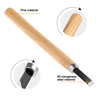 12 бр. Професионален комплект ръчни инструменти за дърворезба с длето за ножове за основни детайлни дърворезби за дърворезби GYH